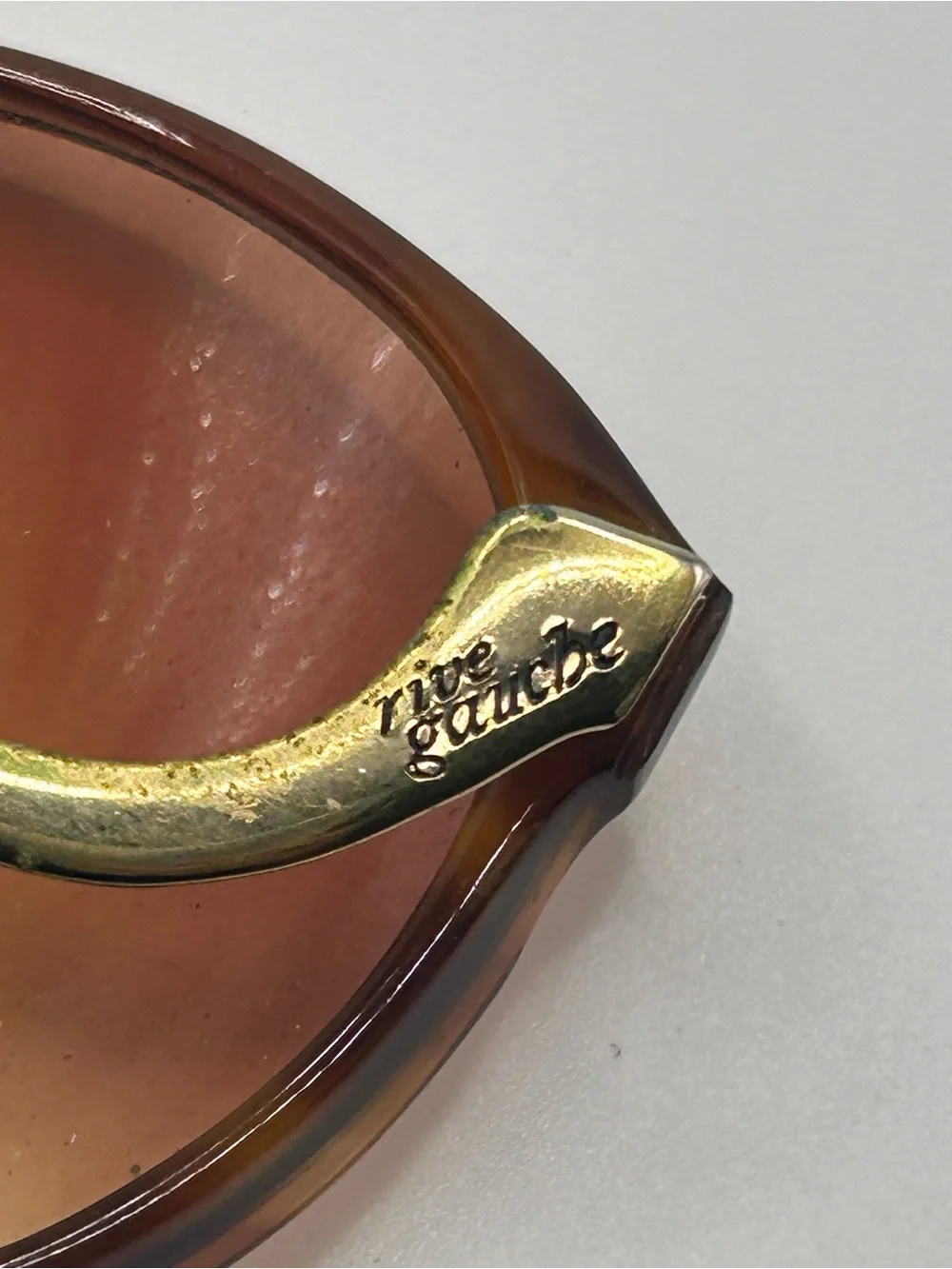 Vintage Rive Gauche by YSL Yves Saint Laurent Oversize Sunglasses Brown Selling